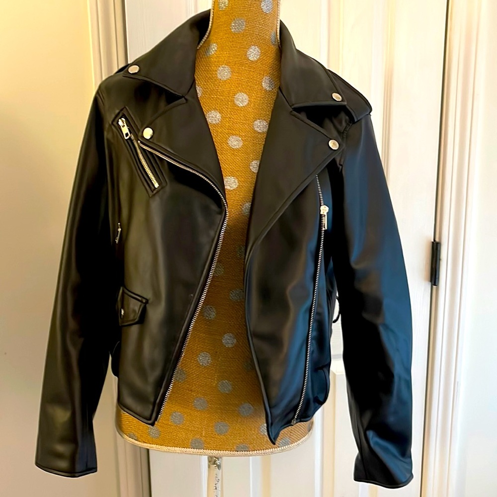 Faux leather jacket